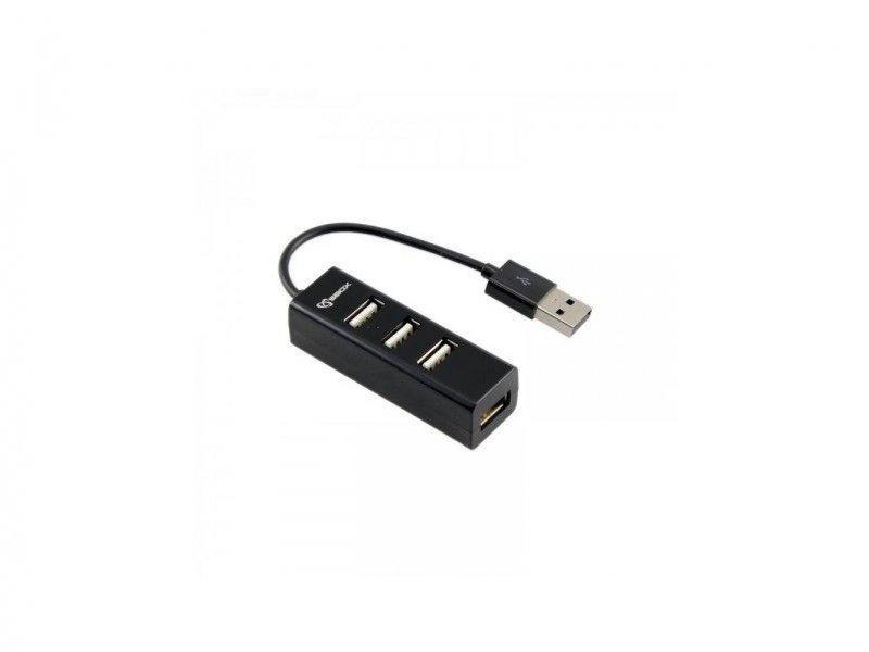 S BOX H 204 USB 4 Portni HUB, Crni