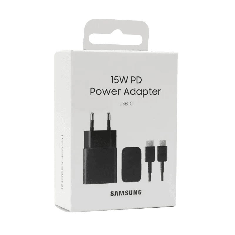 SAMSUNG Kućni Punjač USB-C 15W,+ Type-C kabl crni ORIGINAL