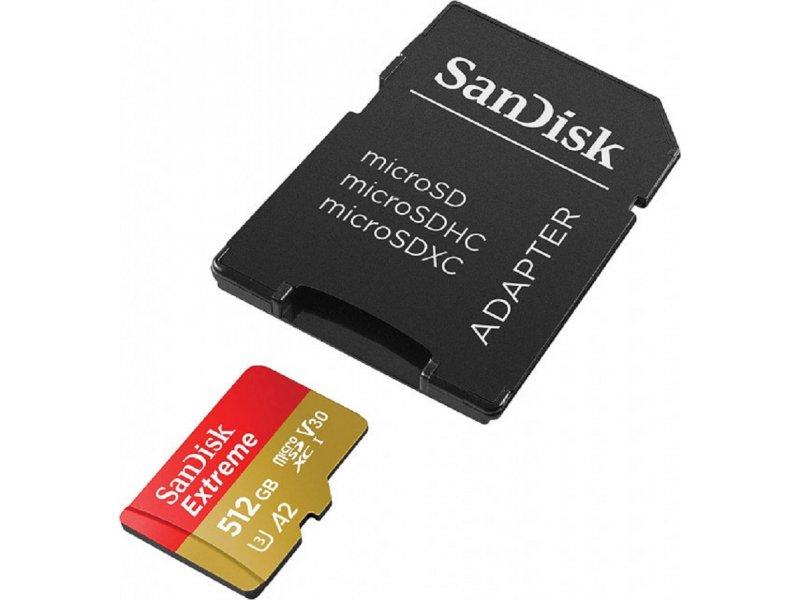 SANDISK SDSQXAV-512G-GN6MA Memorijska kartica, 512GB, Extreme + adapter