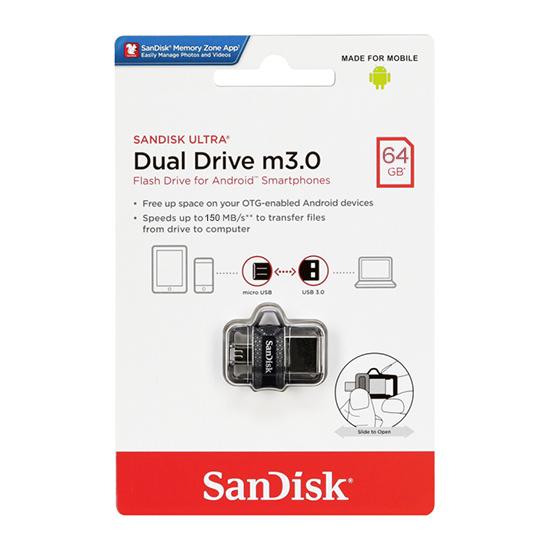 SANDISK USB Flash memorija Ultra Dual drive 64GB m3.0 Grey