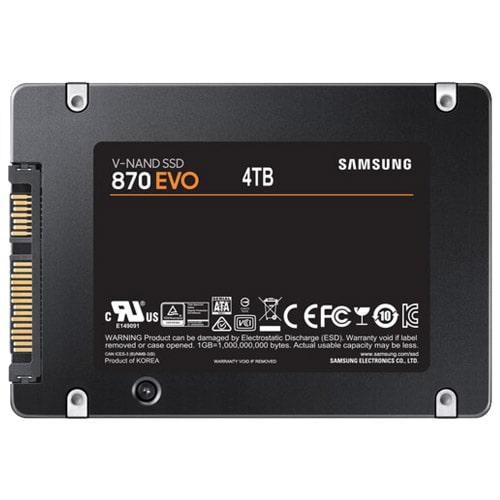 Selected image for SANSUNG SSD MZ-77E4T0B 870 EVO Series 4TB 2.5" SATA III SSD
