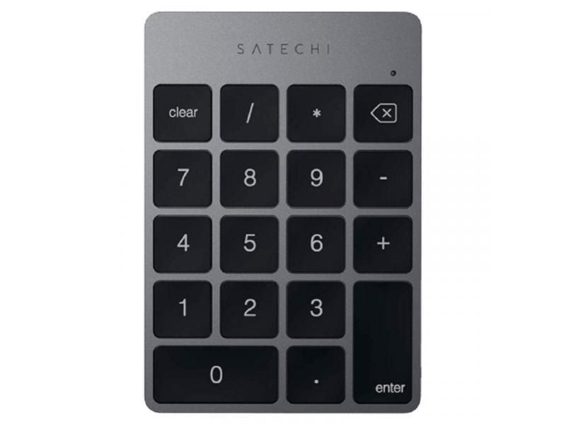 SATECHI Numerička tastatura, Slim, Bežična, Aluminijum, Sivo-Crna