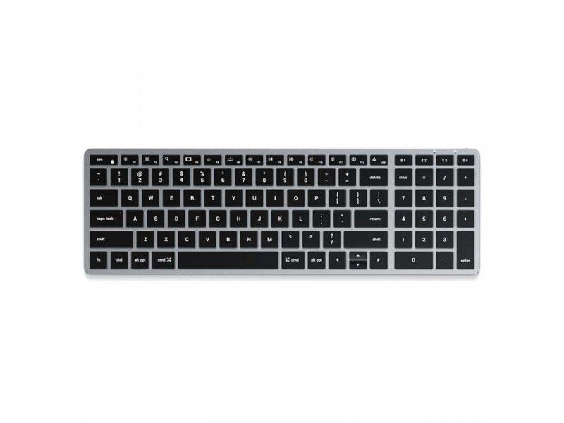 SATECHI Slim X2 Tastatura, Bežična, Bluetooth, US, Siva