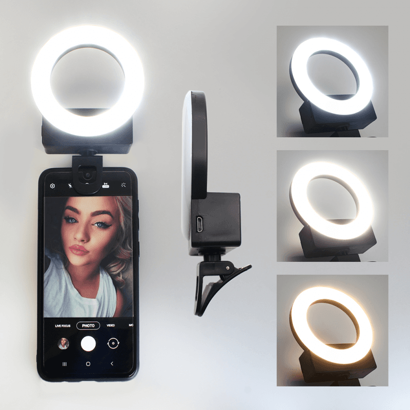 Selfie ring, LED, Beli