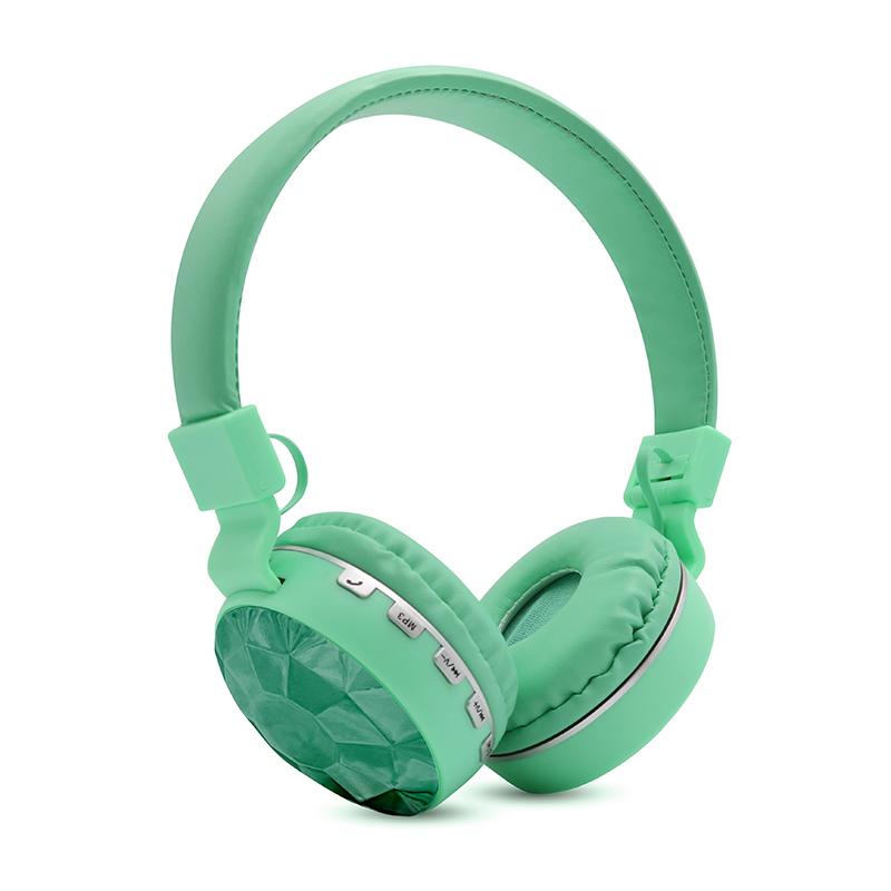 Slušalice Bluetooth A5 Shiny Fashion Style tirkizne