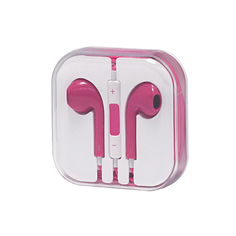 Slušalice za iPhone tamno roze 3,5mm
