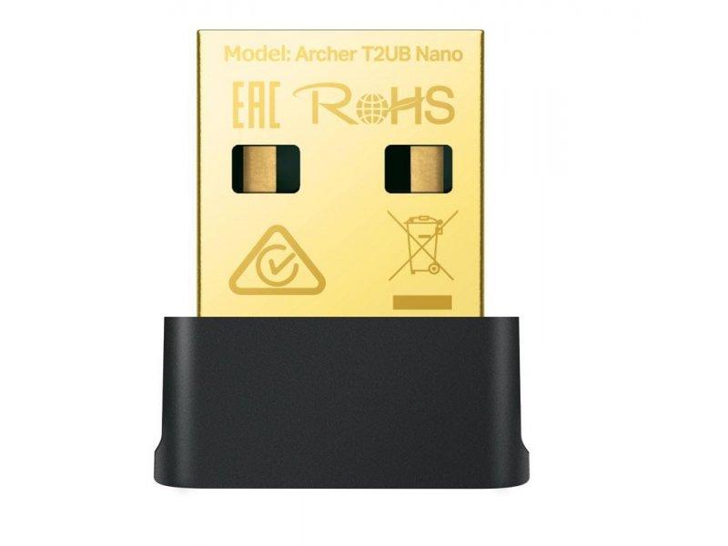 TP LINK T2UB Wireless USB mrežna kartica Archer Nano Crna