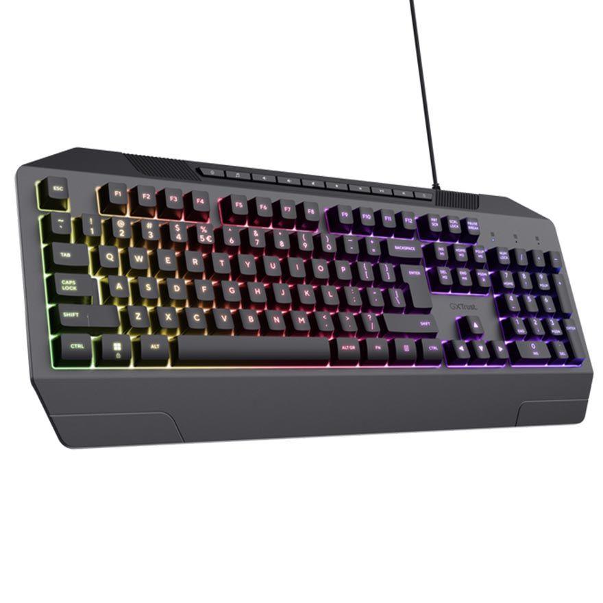 Selected image for Trust GXT836 EVOCX  Gaming tastatura, QWERTY, RGB, Crna