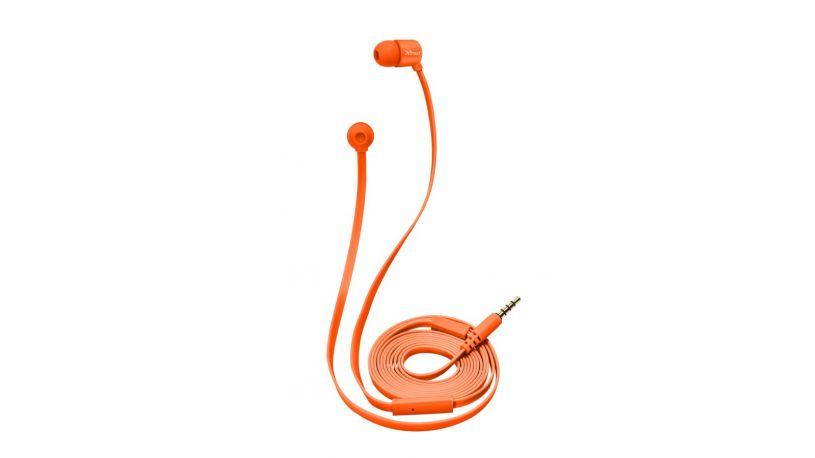 TRUST Slušalice Urban Duga neon narandžasta
