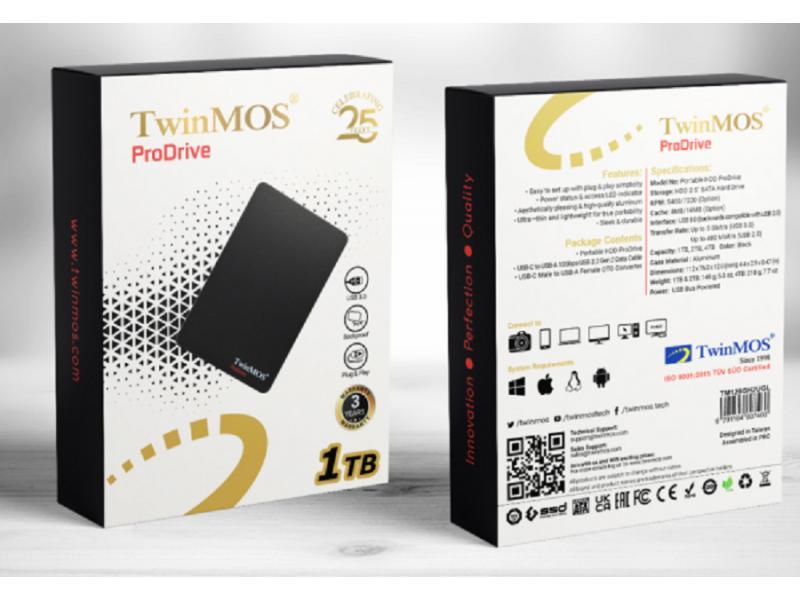 TWINMOS TM1000GPD Eksterni hard disk, 1TB, USB3.0