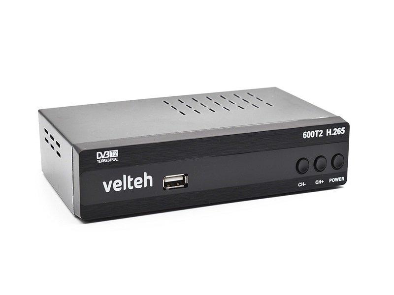 Selected image for VELTEH 600T2 H.265 Risiver Set top box 00T204, Crni