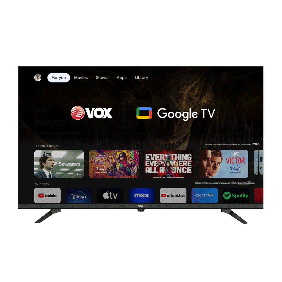 VOX Televizor 43GJU205B 43", Smart, UHD, Crni