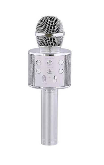 WAY Mikrofon sa zvučnikom WMICKARAOKE BT srebrni