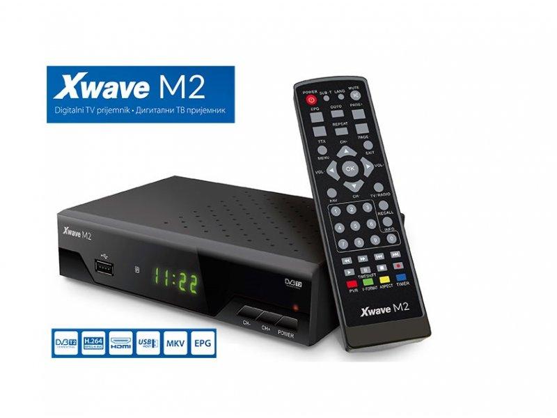 Selected image for X WAVE DVB-T2 Risiver Set Top Box, Crni
