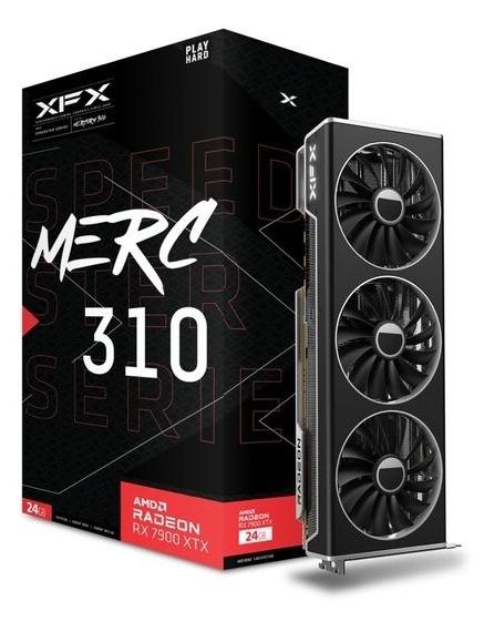 XFX Grafička kartica AMD Video Card RX-7900XTX Speedster MERC310 BLACK 24GB GDDR