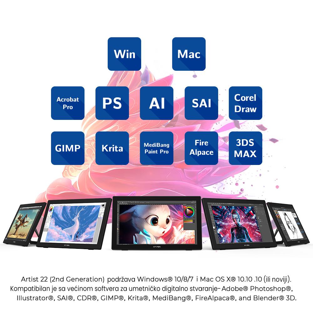 Selected image for XP-PEN Artist 22 Grafička tabla, 2. generacije