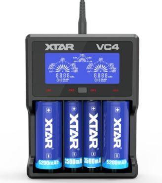 XTAR Punjač za baterije VC4 crni