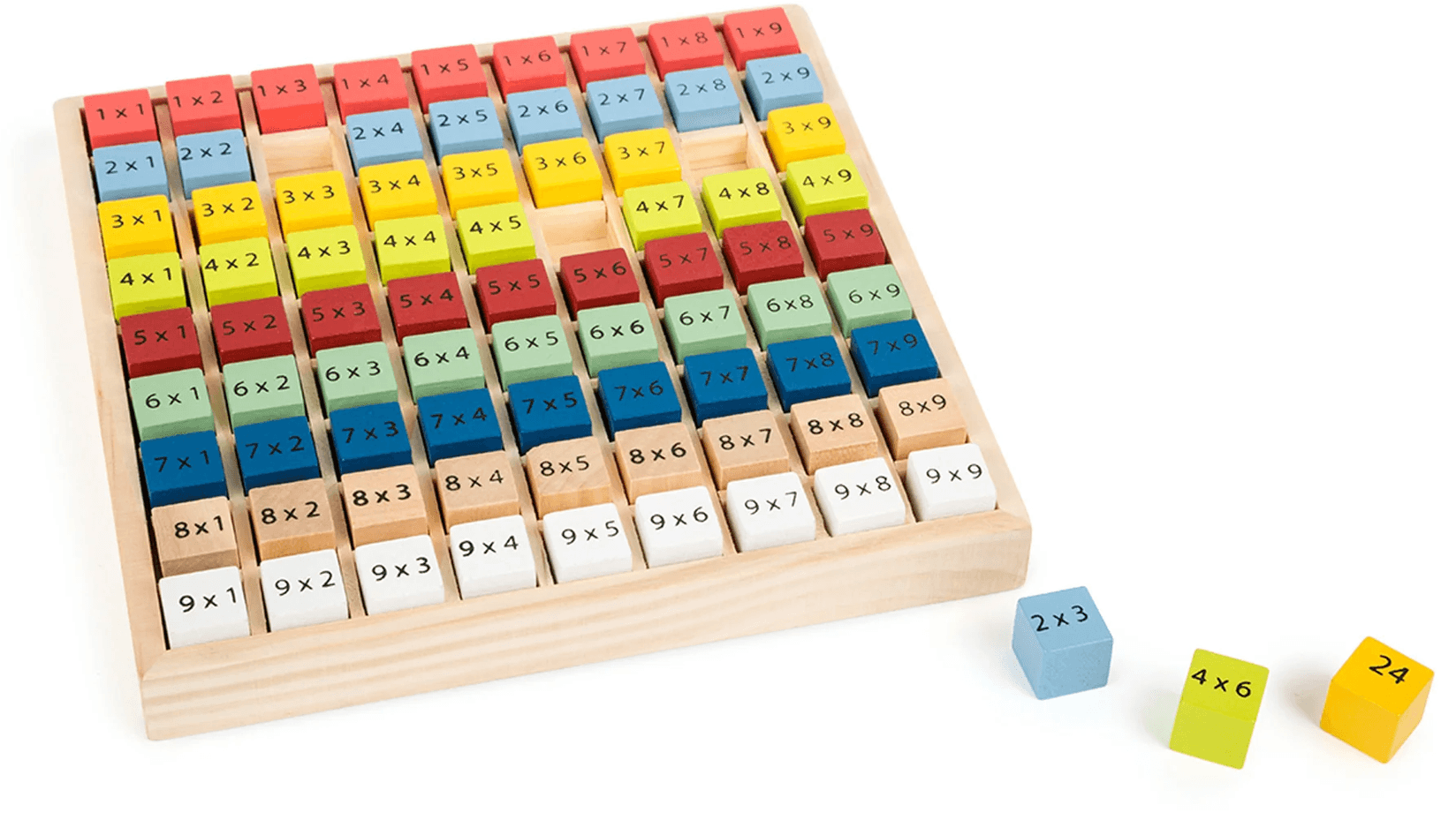 LEGLER Drvena tablica množenja u boji