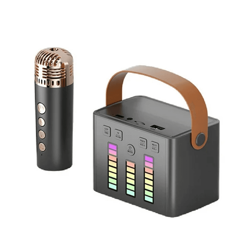 Q-2 Karaoke set bluetooth zvučnik i mikrofon, Crni