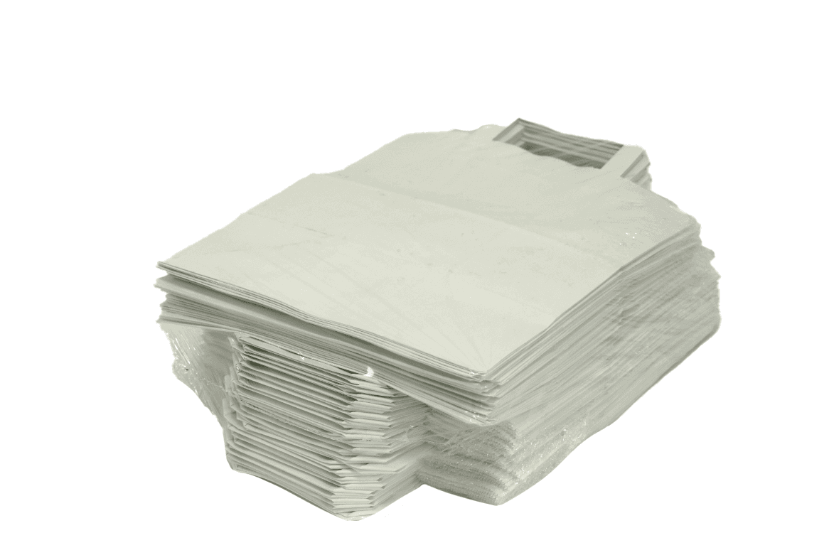 Selected image for INTERTRON Kesa od celuloznog papira sa unutrašnjom ručkom 50/1 bela