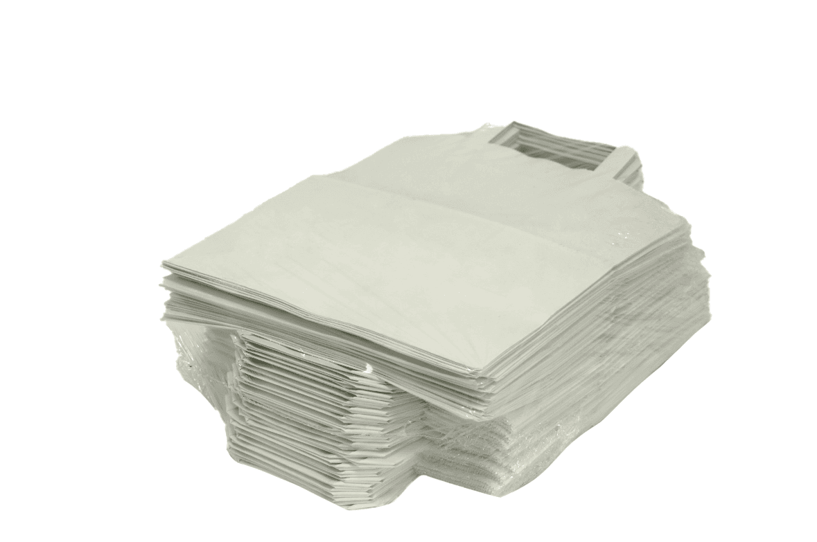 Selected image for INTERTRON Kesa od celuloznog papira sa unutrašnjom ručkom 50/1 bela