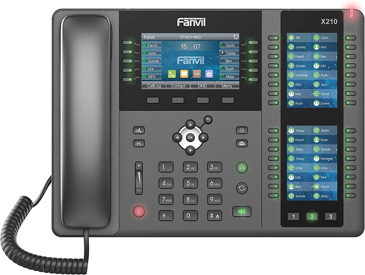 FANVIL Fiksni telefon VoIP X210 crni