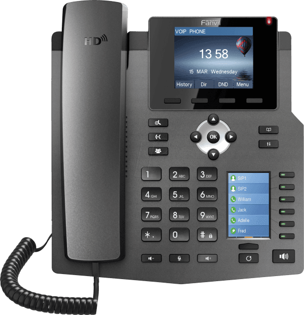 FANVIL Fiksni telefon VoIP X4G sivi