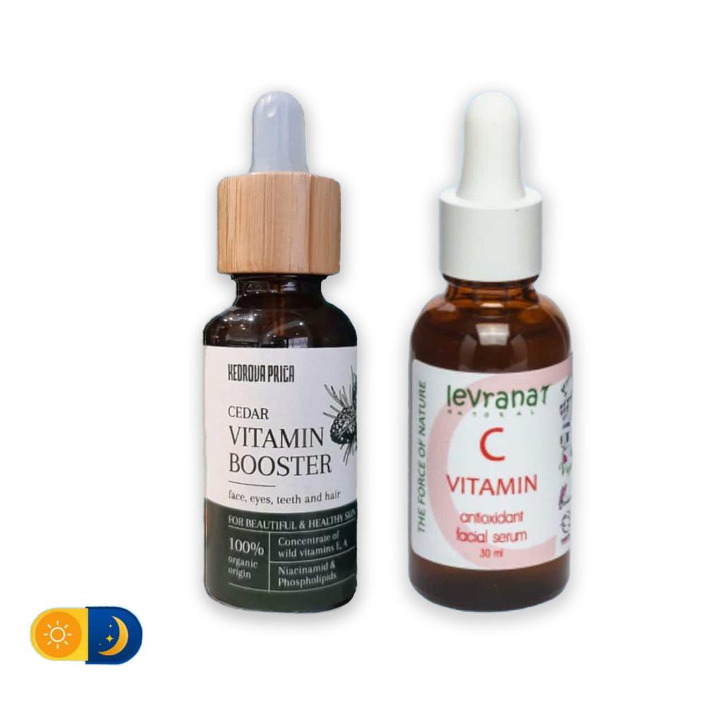 Kedrova Priča Kedrov vitaminski buster + Levrana Serum Vitamin C