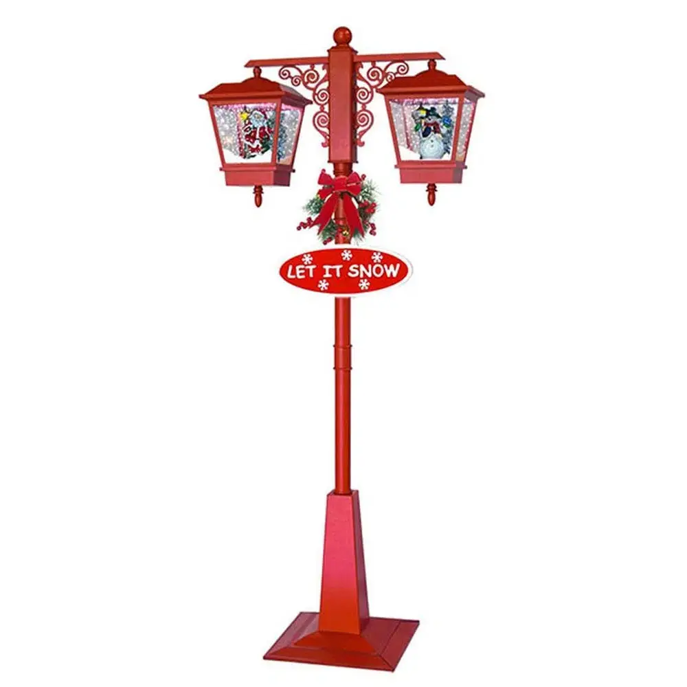 FESTA Monti Duo Ulična snežna lampa, 180cm, Crvena