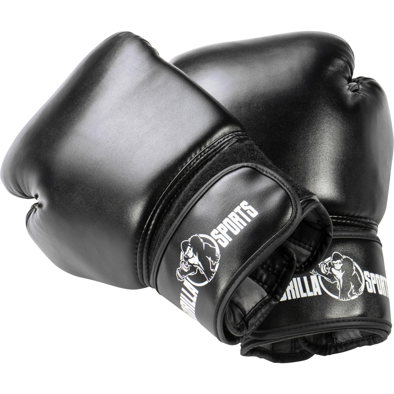 GORILLA SPORTS Profesionalne rukavice za boks 16 oz crne