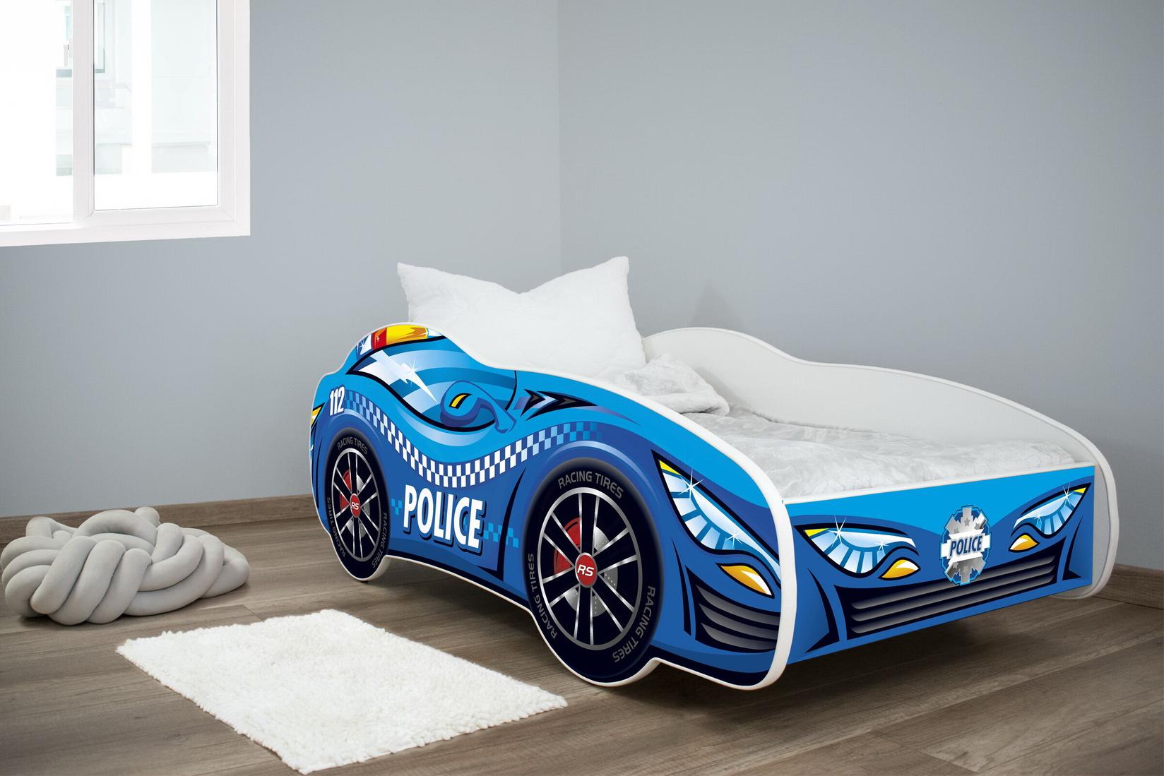 Dečiji krevet 160x80cm (Trkački auto) POLICE