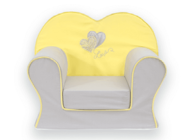 FIM BABY Bebi fotelja Srce žuta