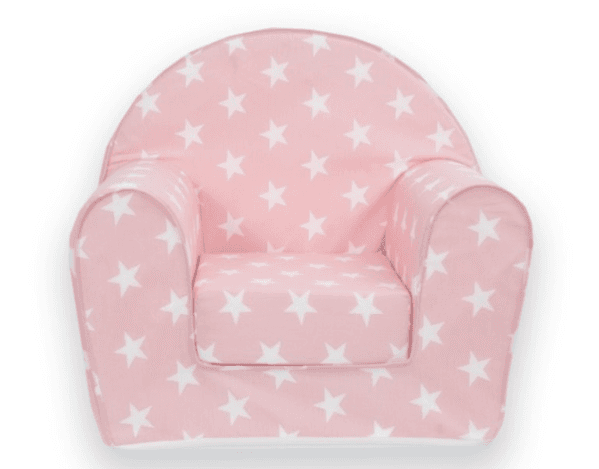 FIM BABY Bebi fotelja Uni sa zvezdicama roze