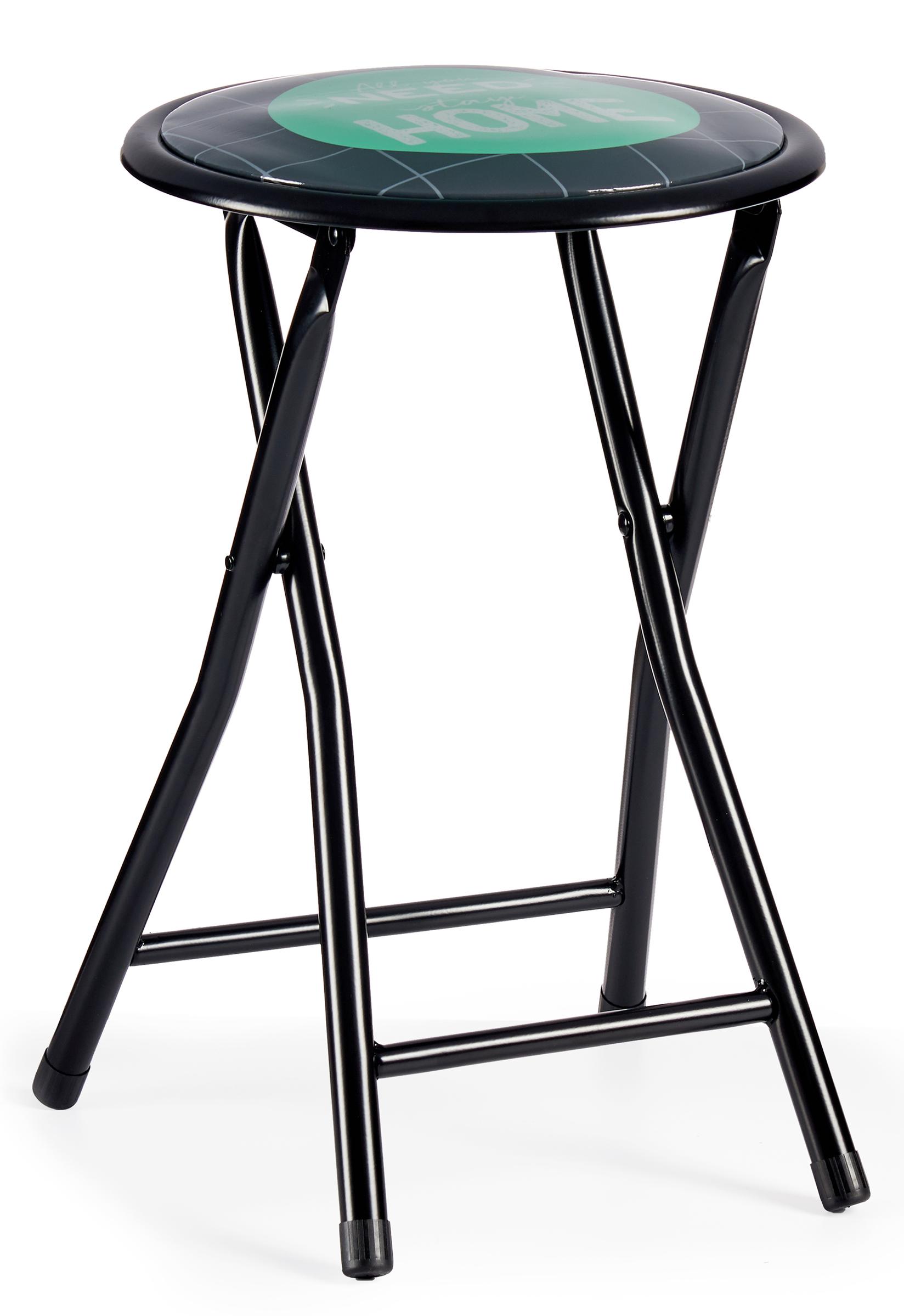 GIFTDECOR Sklopiva PVC stolica Home crna