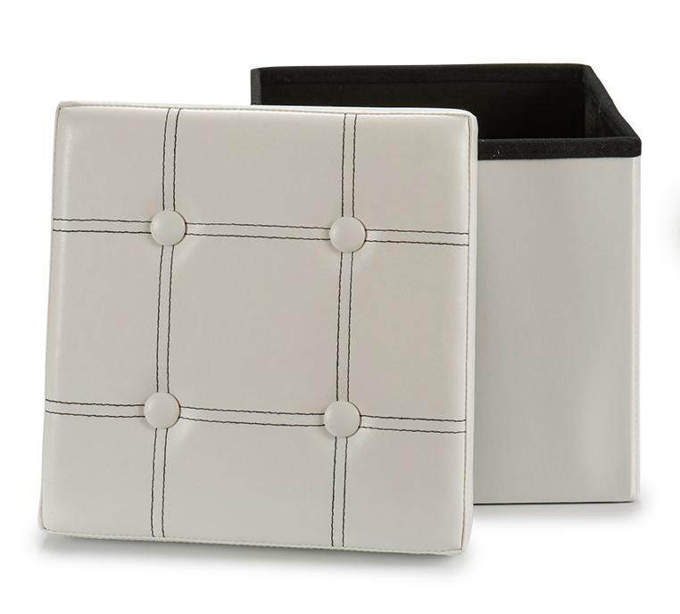Slike GIFTDECOR Ukrasna kutija sa poklopcem bela