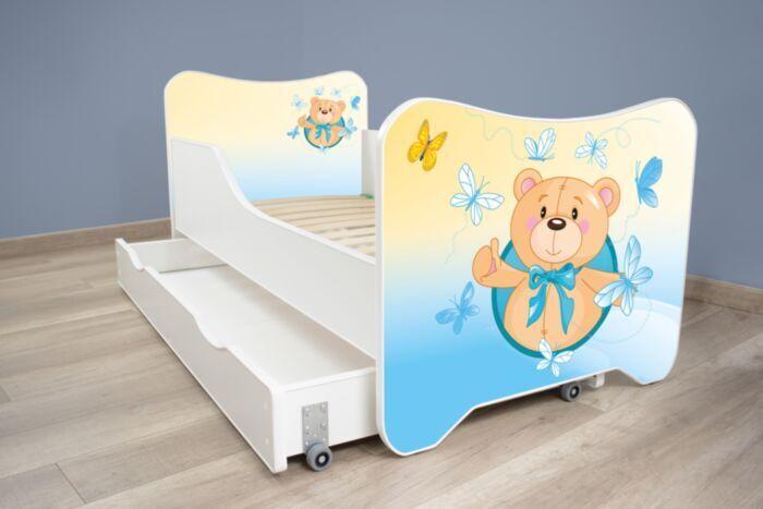 Happy Kitty Dečiji krevet 140x70cm + Fioka SMALL TEDDY