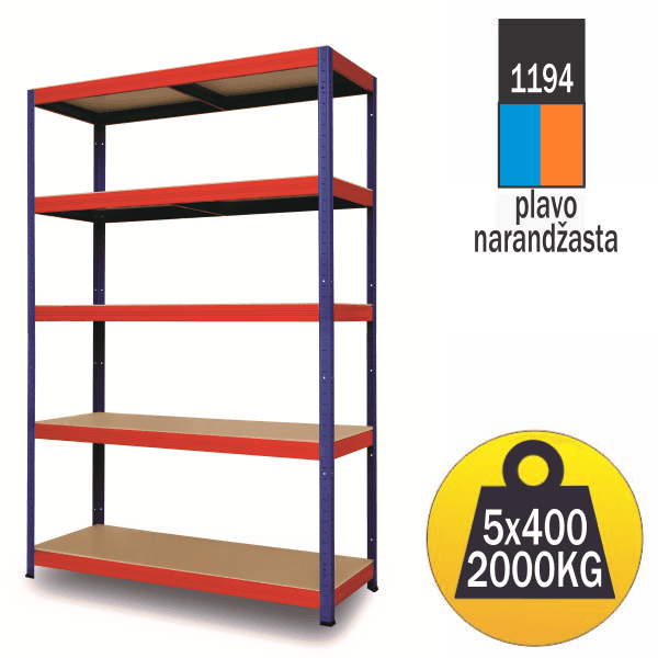 Selected image for SMART STORAGE Polica Futur1800x1000x500/5x400kg
