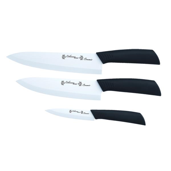 COLOSSUS LINE Set keramičkih noževa 3/1 CL-34 crno-sivi