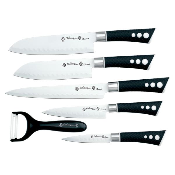 Selected image for COLOSSUS LINE Set keramičkih noževa 5/1 CL-23 crno-sivi