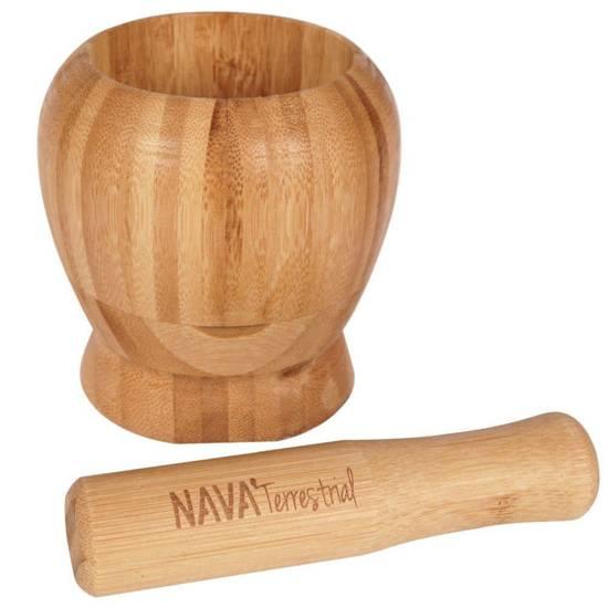 Selected image for NAVA Avan i tučak za začine od bambusa 8cm bež