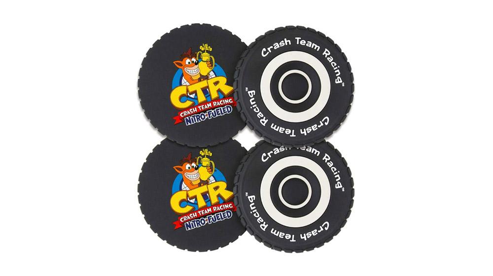 RUBBER ROAD Set podmetača za čaše Crash Team Racing Tyre