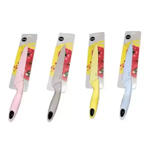 TEXELL Slicer nož TNS-S335 plavi, roze, žuti i sivi