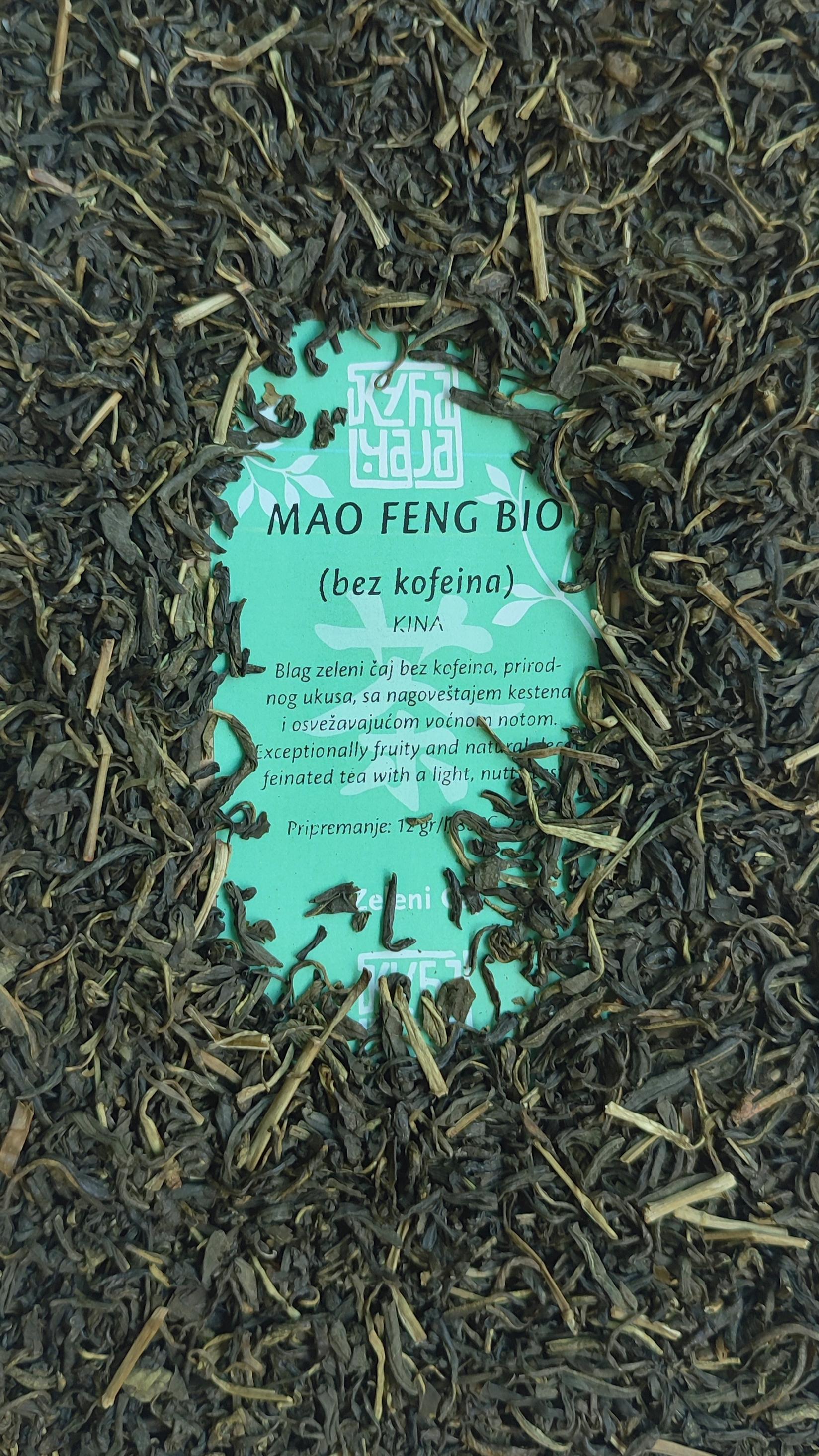KUĆA ČAJA Mao feng bio (zeleni čaj bez kofeina) 100g