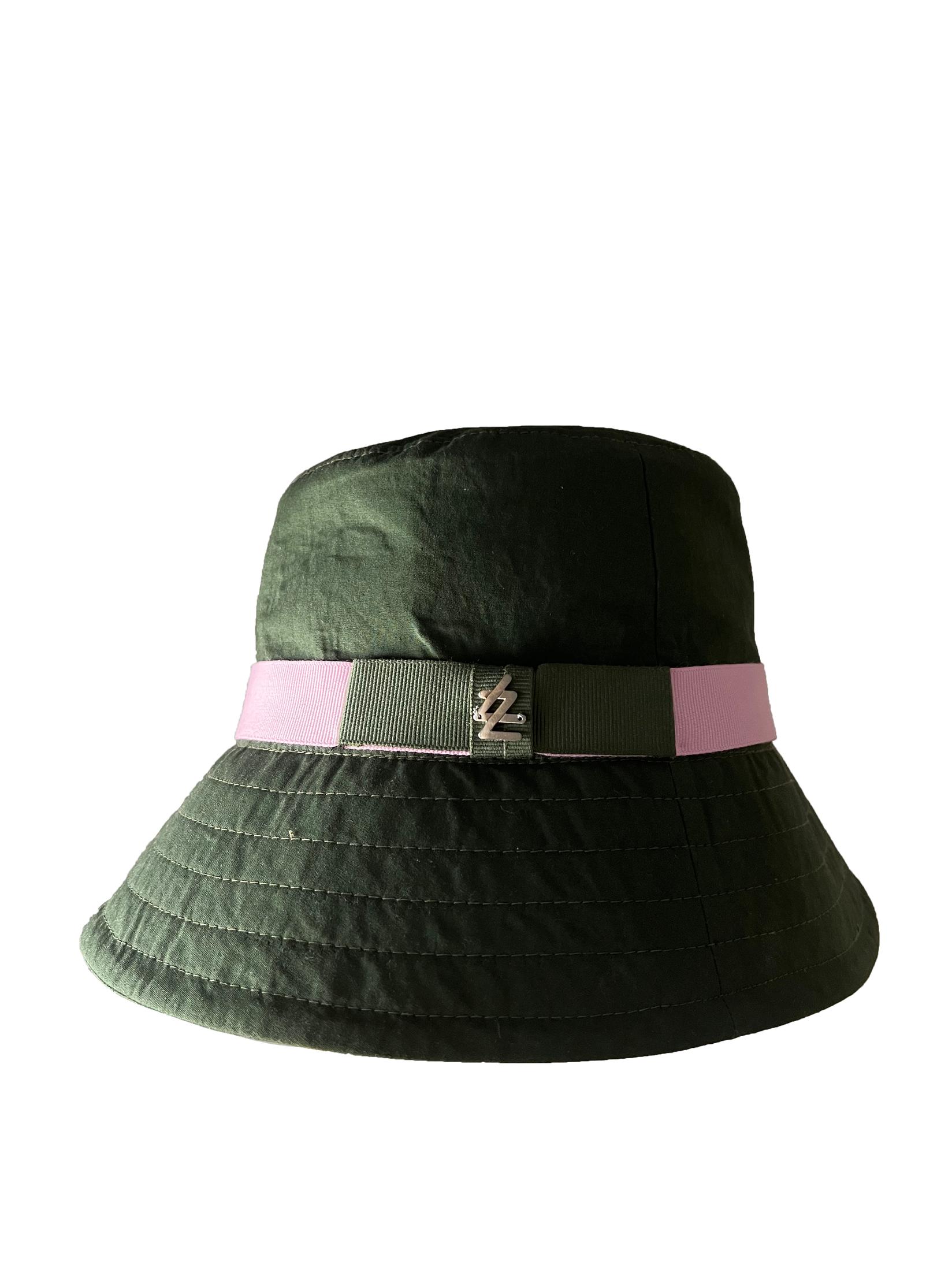 LA ZAR HATS Bucket hat šešir sa mašnom crna