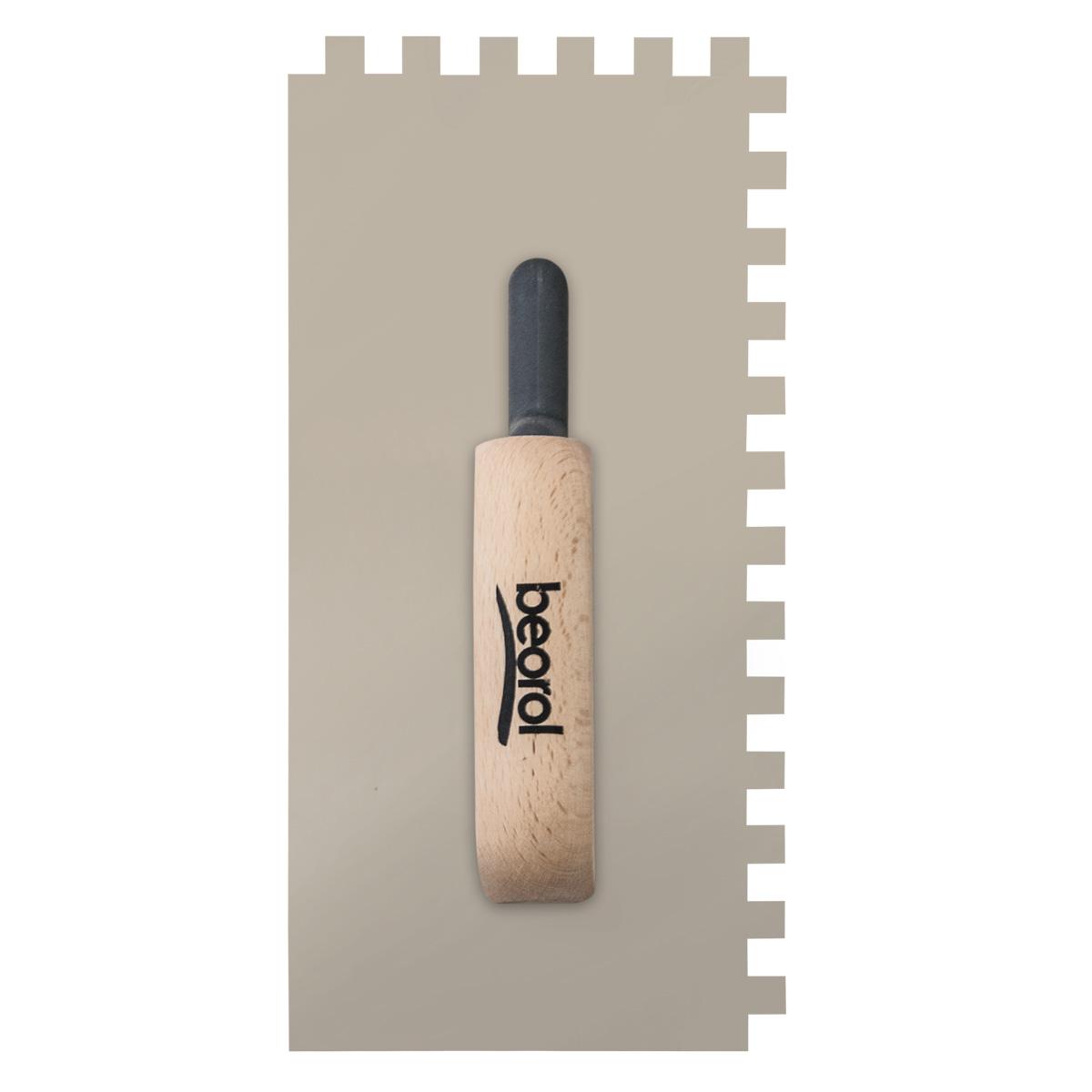 Selected image for BEOROL Nazubljena gleterica od nerđajućeg čelika sa drvenom drškom 10X10