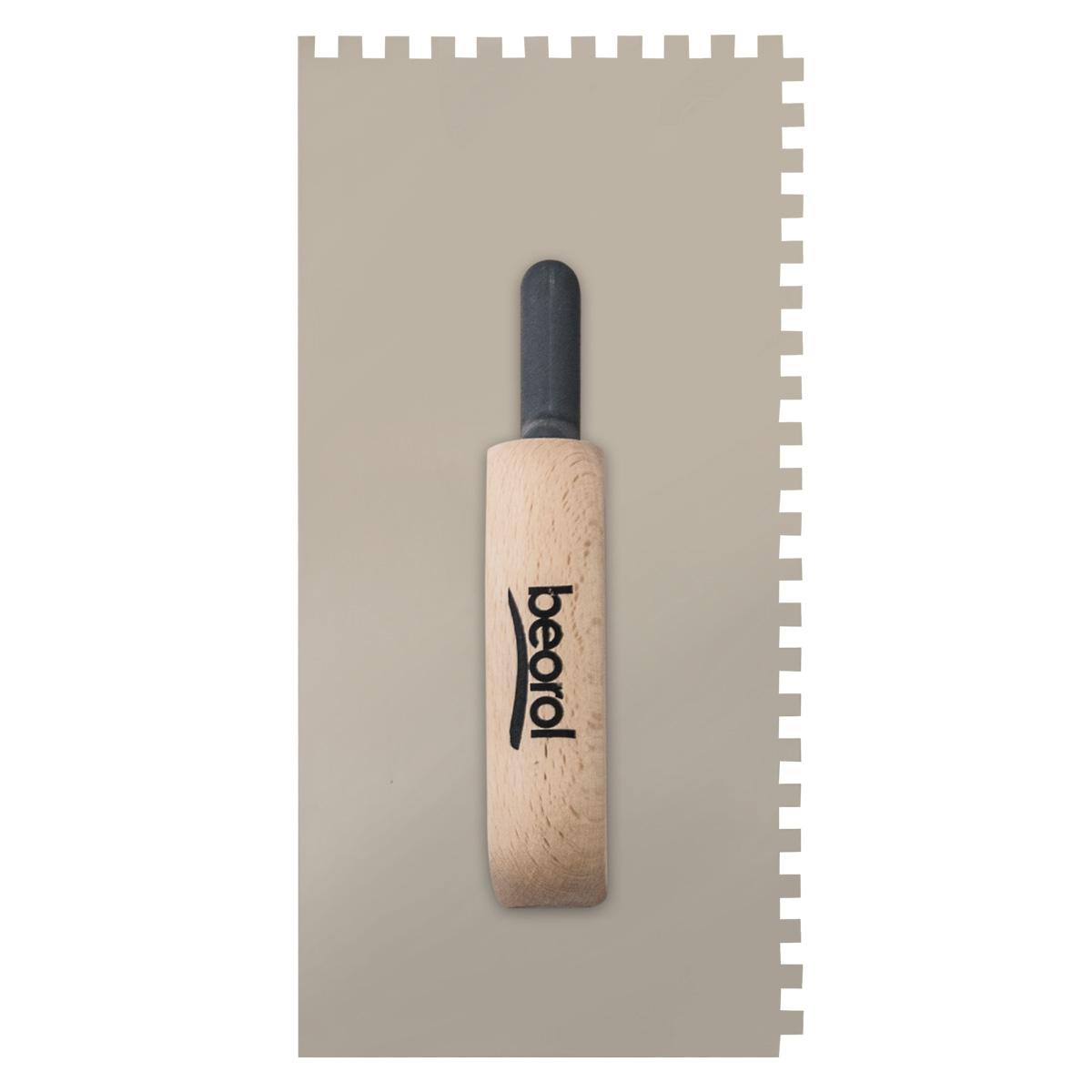 Selected image for BEOROL Nazubljena gleterica od nerđajućeg čelika sa drvenom drškom 6X6