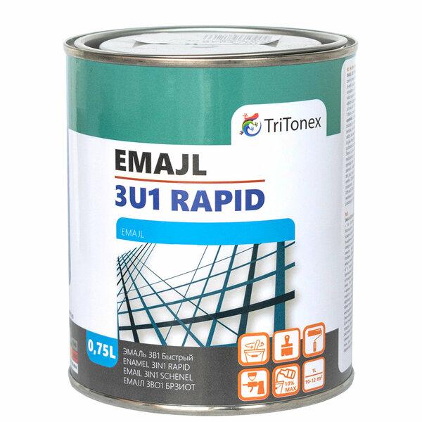 TRITONEX Emajl za metal 3u1 RAPID 0.75 L crveni