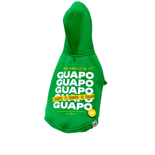 EL SHAPO Duks za pse Guapo, M, Zeleni