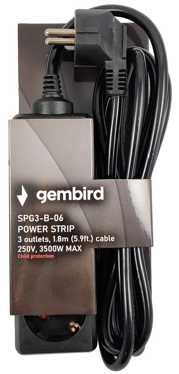 Selected image for GEMBIRD Produžni kabl sa 3 utičnice