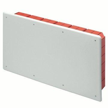 Selected image for GEWISS Razvodna kutija za beton sa poklopcem i DIN šinom GW48011 516X294X90mm crveno-bela